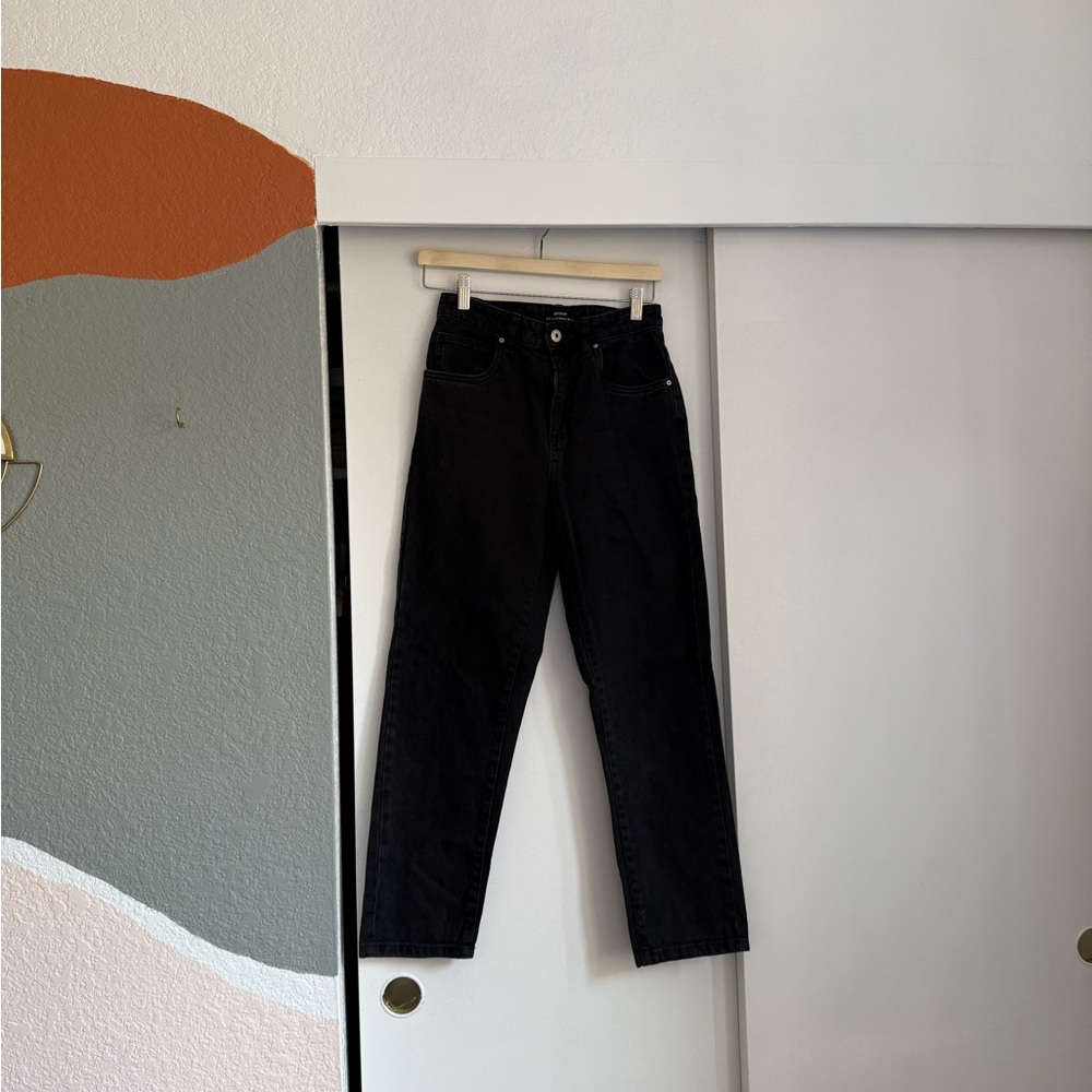 Cotton On Black Straight Leg Jeans, size 4